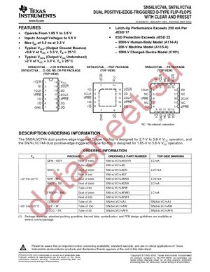 SN74LVC74ADG4 datasheet  